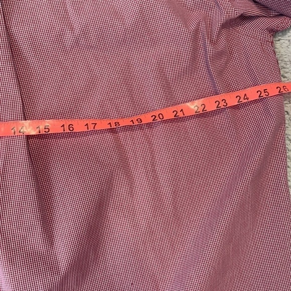 Tommy Hilfiger Men's Check Button Down Size 16 1/2 34-35 Red TLC - Picture 11 of 12